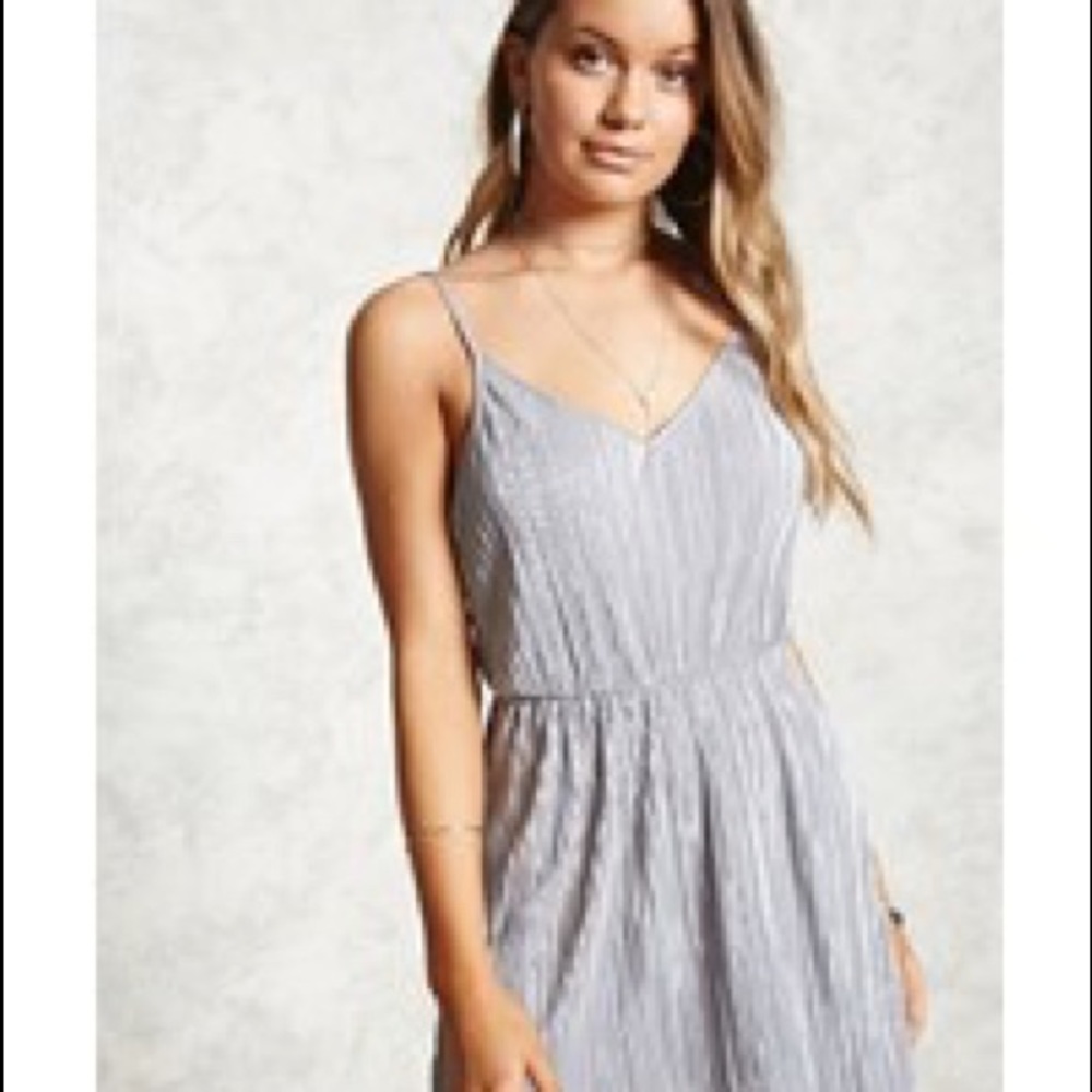 Beautiful Silvery Flowy Dress